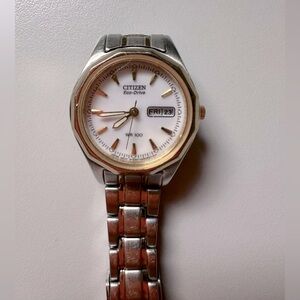 Citizen Eco Drive Women's Two Tone Gold Silver Watch